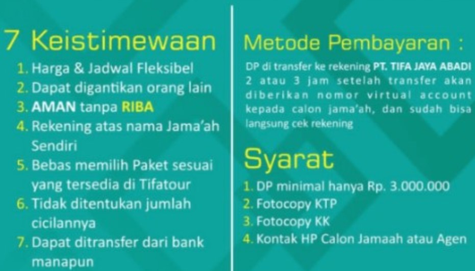 Jadwal Keberangkatan Umroh Tifa Tour
